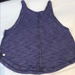 Lululemon running tank top with reflective detail